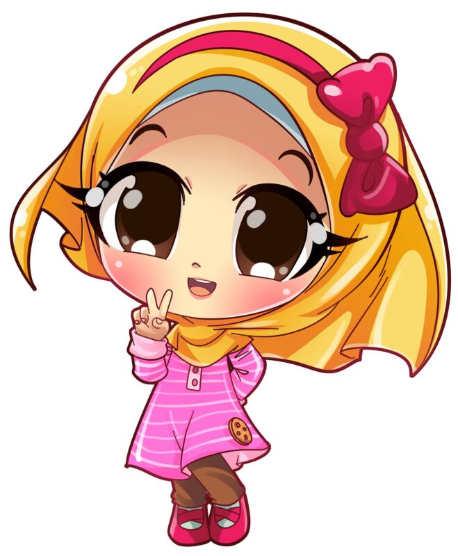 Gambar Kartun Muslimah Comel Percuma Cikgu Ayu dot My